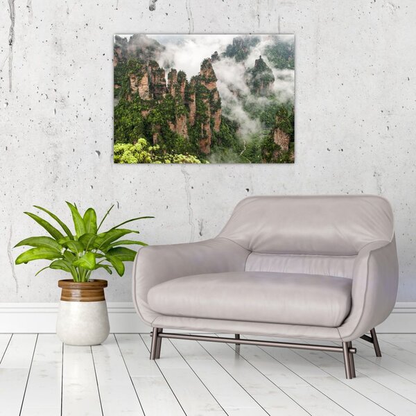 Slika - Nacionalni park Zhangjiajie, Kitajska (70x50 cm)