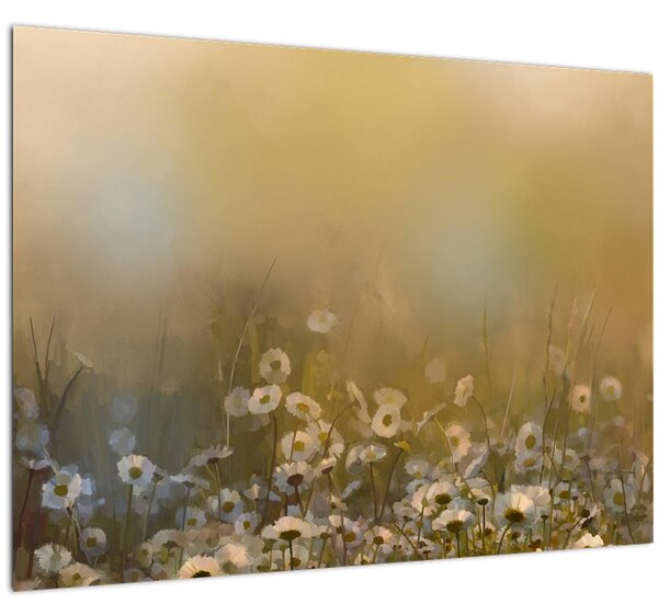 Slika - Oljna slika marjetic (70x50 cm)