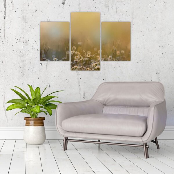 Slika - Oljna slika marjetic (90x60 cm)