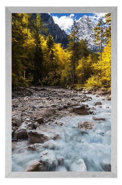 Plakat slikoviti planinski krajolik