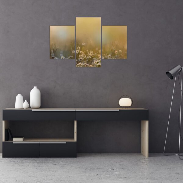 Slika - Oljna slika marjetic (90x60 cm)