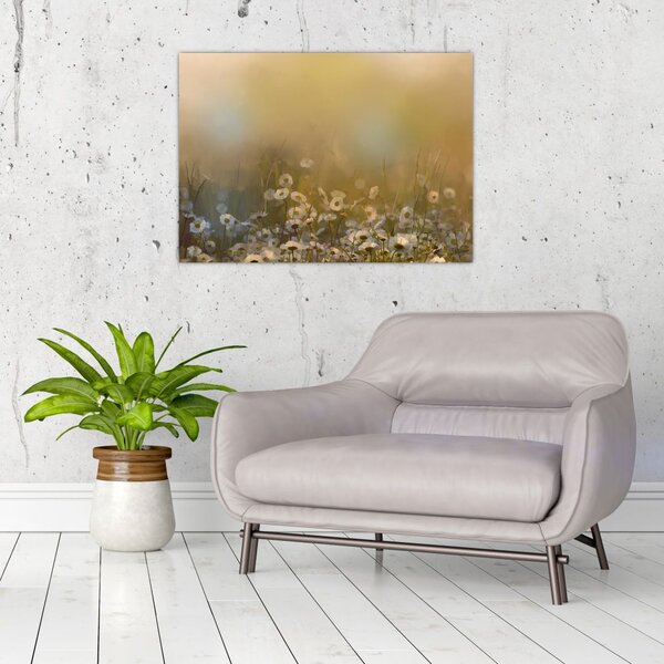Slika - Oljna slika marjetic (70x50 cm)
