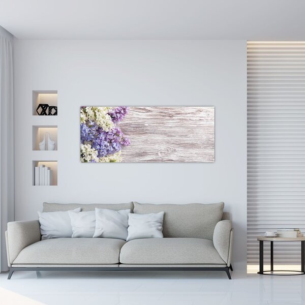 Slikanje lila na lesu (120x50 cm)