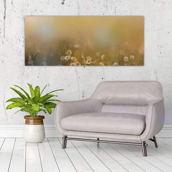 Slika - Oljna slika marjetic (120x50 cm)