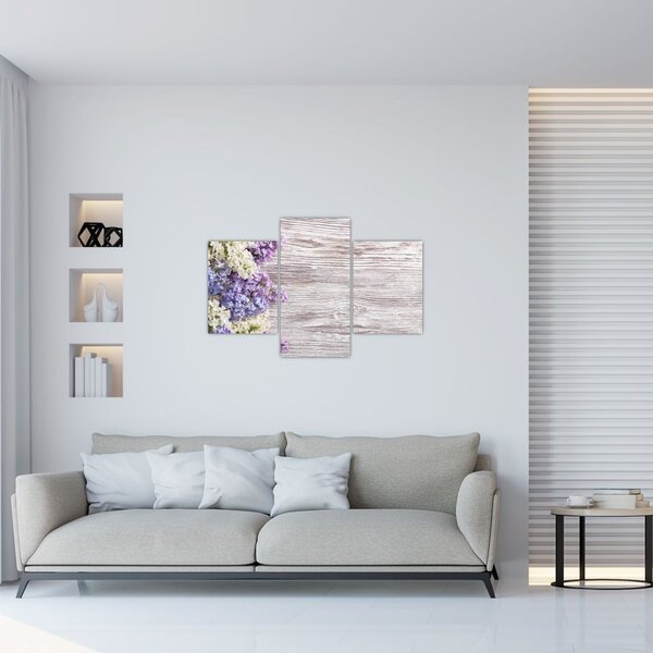 Slikanje lila na lesu (90x60 cm)