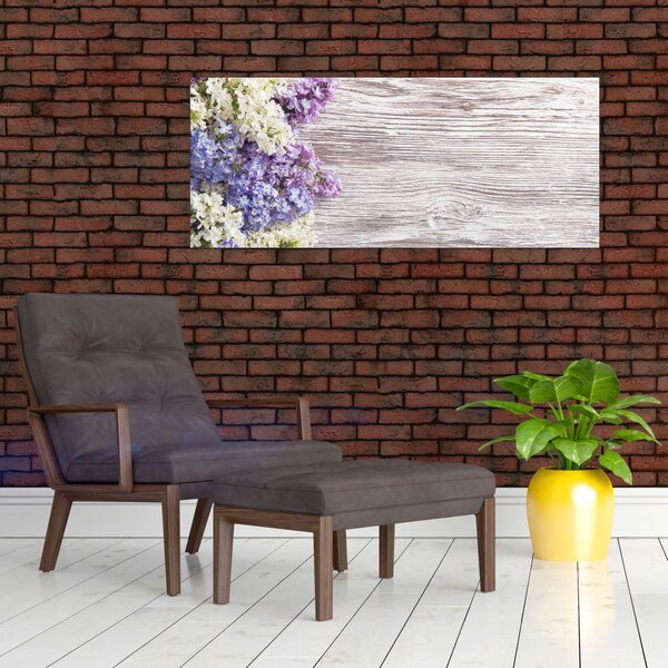 Slikanje lila na lesu (120x50 cm)