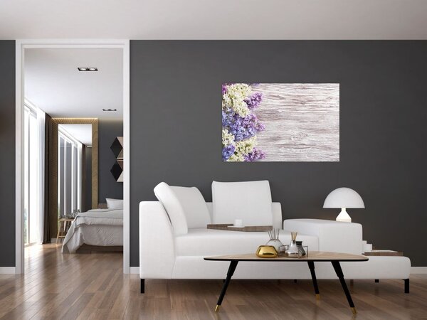 Slikanje lila na lesu (90x60 cm)