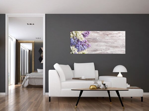 Slikanje lila na lesu (120x50 cm)