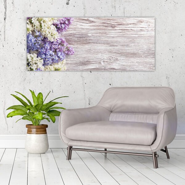 Slikanje lila na lesu (120x50 cm)