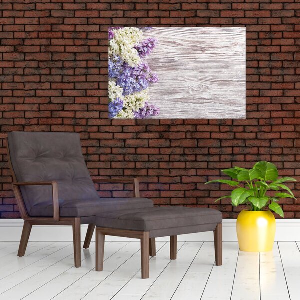 Slikanje lila na lesu (90x60 cm)