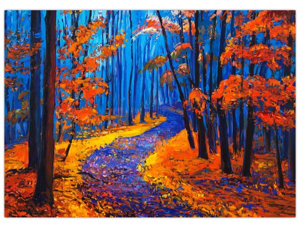 Slika jesenskega gozda (70x50 cm)