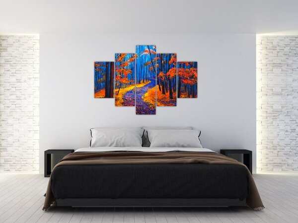 Slika jesenskega gozda (150x105 cm)