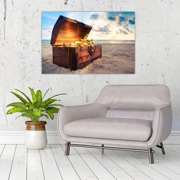 Slika - Zaklad na plaži (90x60 cm)