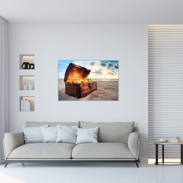 Slika - Zaklad na plaži (90x60 cm)