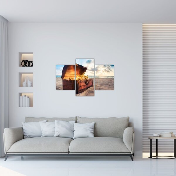 Slika - Zaklad na plaži (90x60 cm)