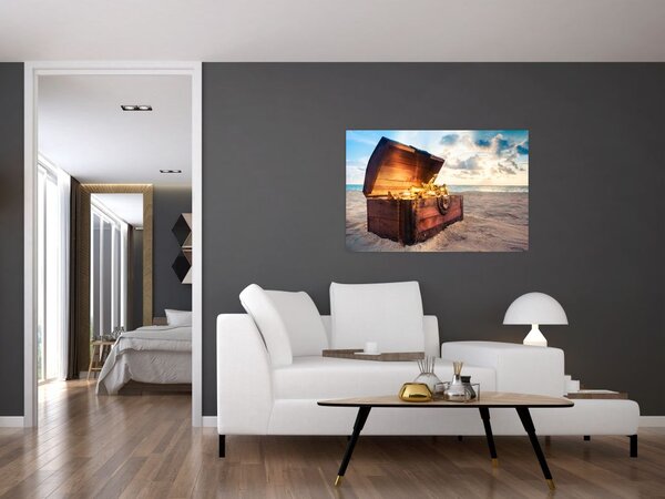 Slika - Zaklad na plaži (90x60 cm)