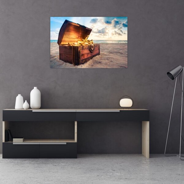 Slika - Zaklad na plaži (90x60 cm)