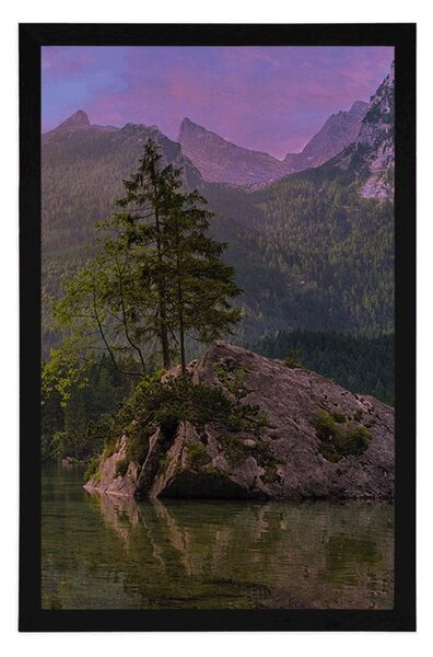 Plakat pogled na zimski krajolik