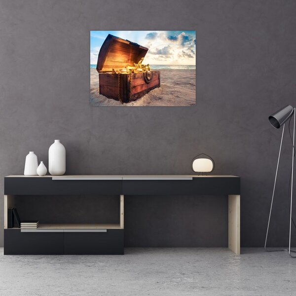 Slika - Zaklad na plaži (70x50 cm)