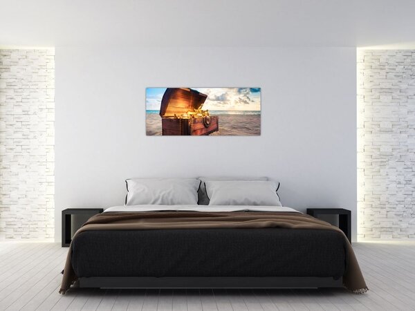 Slika - Zaklad na plaži (120x50 cm)