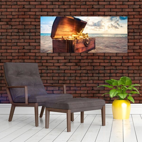 Slika - Zaklad na plaži (120x50 cm)