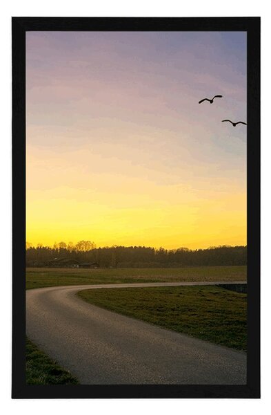 Plakat romantičan zalazak sunca