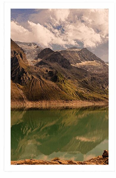 Plakat jezero u planinama