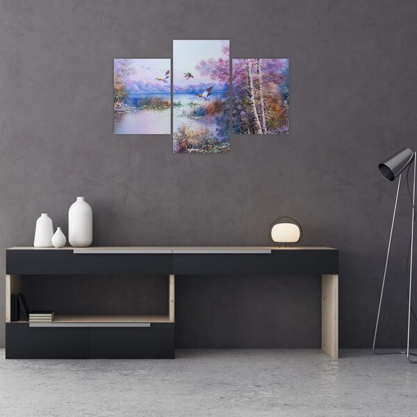 Slika - Jesen prihaja, oljna slika (90x60 cm)