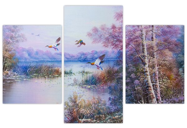 Slika - Jesen prihaja, oljna slika (90x60 cm)