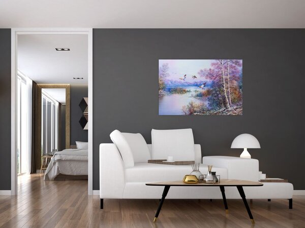 Slika - Jesen prihaja, oljna slika (90x60 cm)