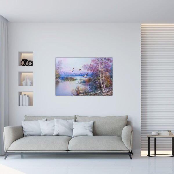 Slika - Jesen prihaja, oljna slika (90x60 cm)