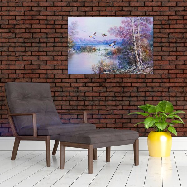 Slika - Jesen prihaja, oljna slika (90x60 cm)