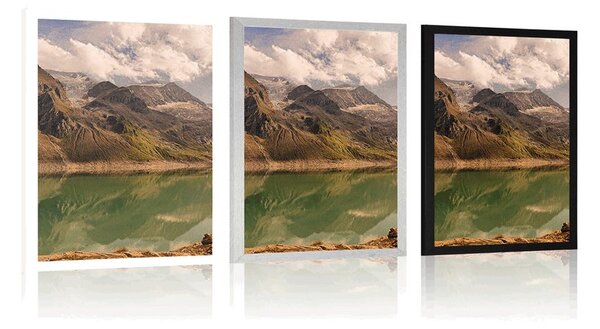 Plakat jezero u planinama