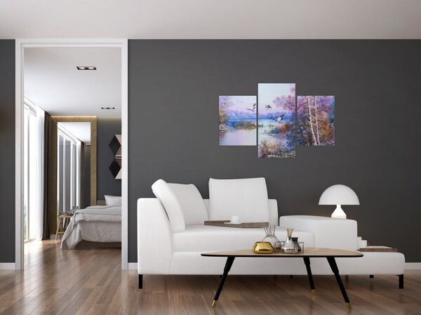 Slika - Jesen prihaja, oljna slika (90x60 cm)