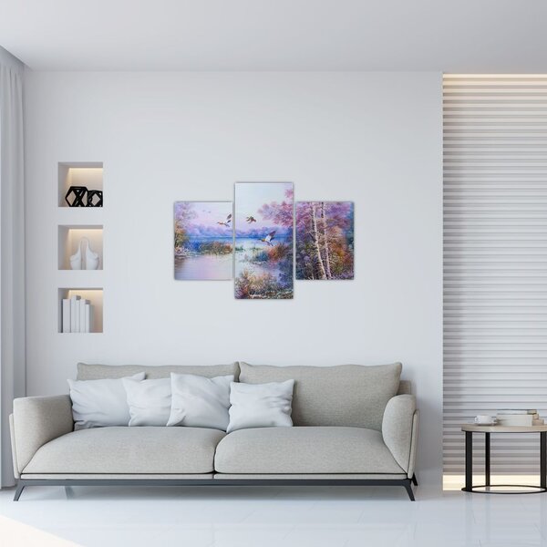 Slika - Jesen prihaja, oljna slika (90x60 cm)