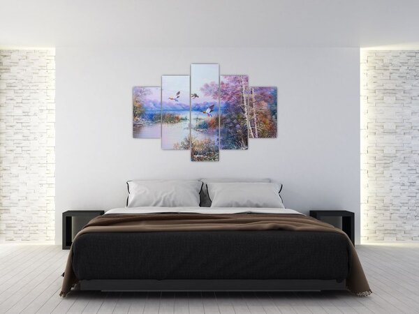 Slika - Jesen prihaja, oljna slika (150x105 cm)