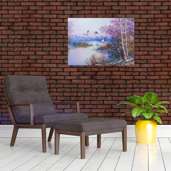 Slika - Jesen prihaja, oljna slika (70x50 cm)