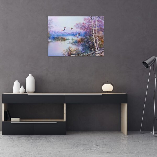 Slika - Jesen prihaja, oljna slika (70x50 cm)