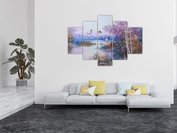 Slika - Jesen prihaja, oljna slika (150x105 cm)