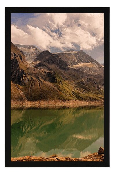 Plakat jezero u planinama