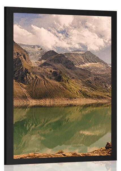 Plakat jezero u planinama