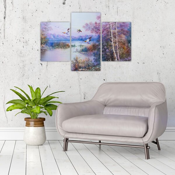 Slika - Jesen prihaja, oljna slika (90x60 cm)