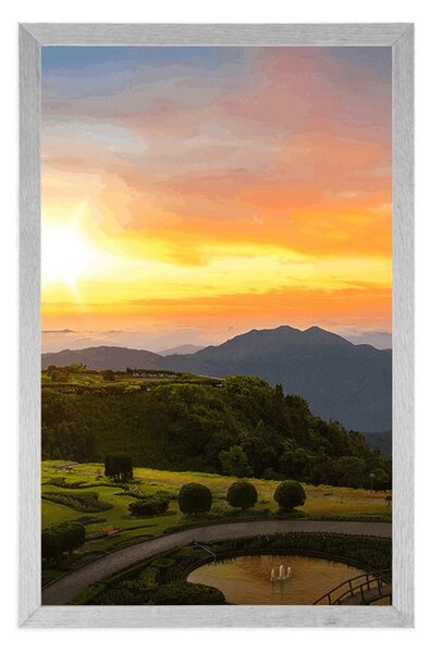 Plakat jutarnji izlazak sunca nad Tajlandom