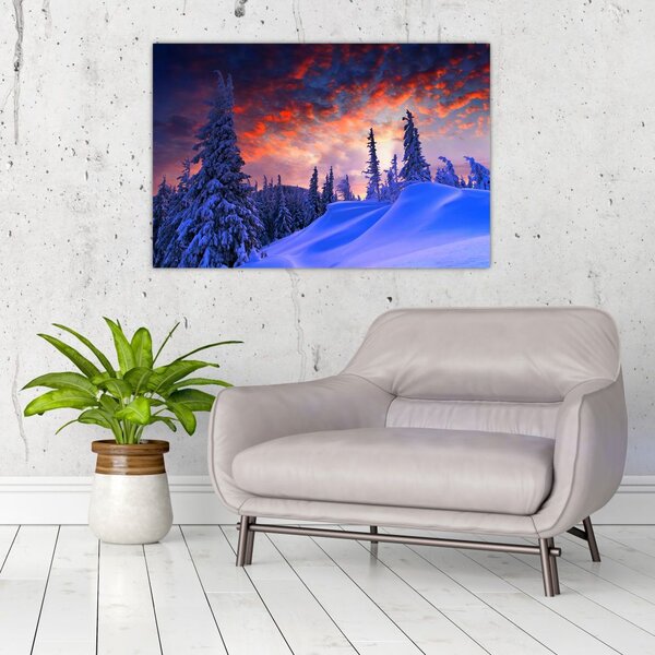 Slika - Zimski somrak (90x60 cm)