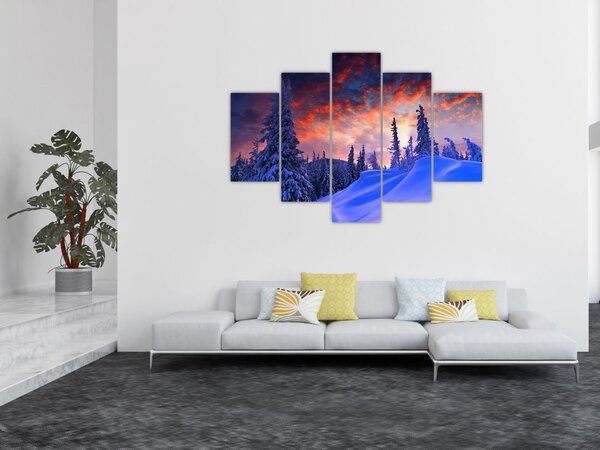 Slika - Zimski somrak (150x105 cm)