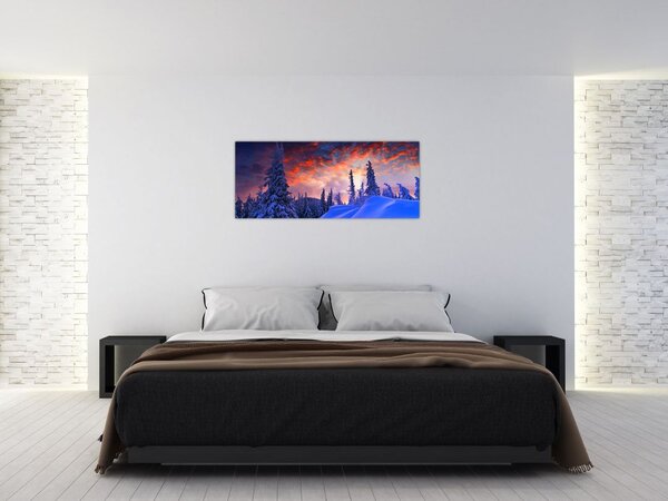Slika - Zimski somrak (120x50 cm)
