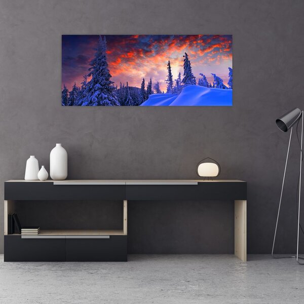 Slika - Zimski somrak (120x50 cm)