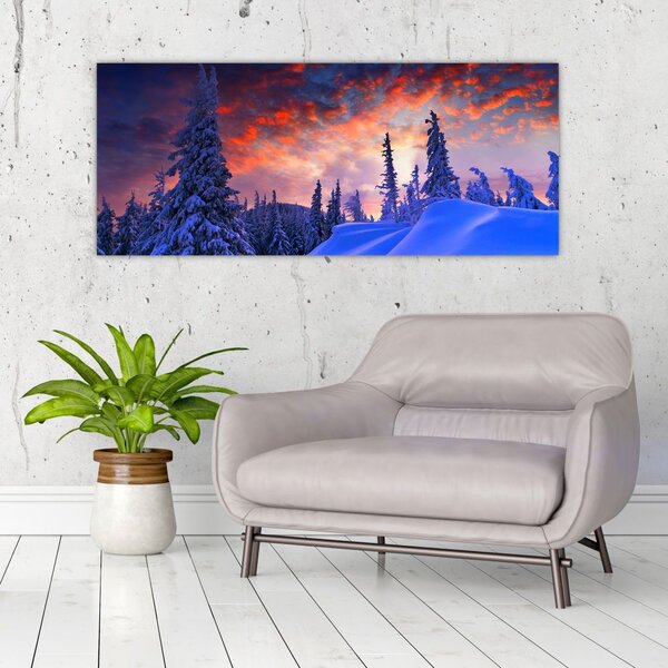 Slika - Zimski somrak (120x50 cm)