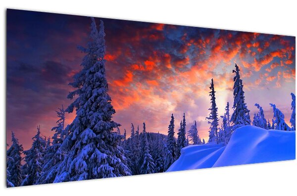 Slika - Zimski somrak (120x50 cm)
