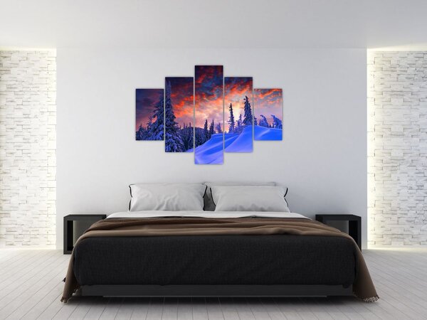 Slika - Zimski somrak (150x105 cm)